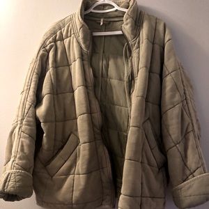 FREE PEOPLE QUILTED DOLMAN JACKET
